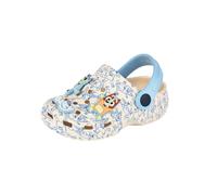 (8 UK Child, Grey) Bluey Boys Badge Clogs