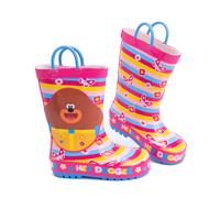 (8 UK Child) Hey Duggee Wellington Boots with Handles (Girls Pink)