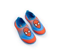 Marvel Spiderman Boys Red & Blue Aqua Shoes | Graphic Pool Footwear with Textured Sole & Pull-On Tab | Beachwear and Holiday Poolside Summerwear Merch - 8 UK Child