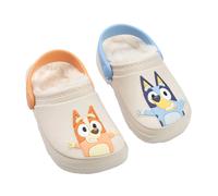 (8 UK Child, Multicoloured) Bluey Childrens/Kids Character Faces Fur Lined Clogs