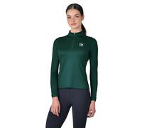 (8 UK, Dark Emerald) Dublin Womens/Ladies Breathable Long-Sleeved Riding Top