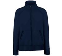 (8 UK, Deep Navy) Fruit of the Loom Womens/Ladies Lady Fit Sweat Jacket