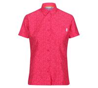 (8 UK, Flamingo Pink Potion) Regatta Womens/Ladies Mindano VIII Ditsy Print Short-Sleeved Shirt