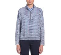(8 UK, Flint Stone) Callaway Womens/Ladies Geometric Lightweight Quarter Zip Top