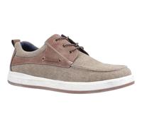 (8 UK, Khaki) Hush Puppies Mens Aiden Lace Up Boat Shoe