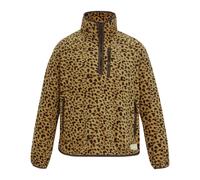 Regatta Womens Frankie Leopard Print Half Zip Fleece Top - Leopard - 8 UK - Leopard - 70% Recycled Polyester/30% Polyester