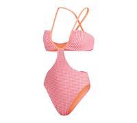 (8 UK, Light Pink) Speedo Womens/Ladies Gingham One Piece Swimsuit