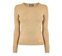 (8 UK, Neutral) Diesel Womens/Ladies Fine Knit Ribbed Sweatshirt