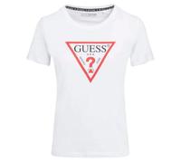 (8 UK, Pure White) Guess Womens/Ladies Cn Original Hotfix Logo Slim T-Shirt