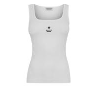 (8 UK, Pure White) Guess Womens/Ladies Star Embroidered Tank Top