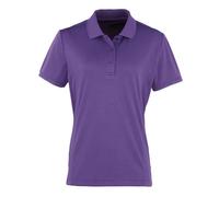 (8 UK, Purple) Premier Womens/Ladies Coolchecker Pique Polo Shirt