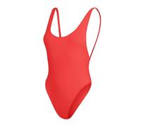 (8 UK, Red) Speedo Womens/Ladies Solid Scoop Neck One Piece Swimsuit