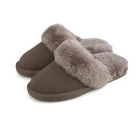 Eastern Counties Leather Women's Grace Sheepskin Slippers - Truffle Brown - Truffle Brown - 8 UK