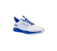 (8 UK, White/Blue) K-Swiss Mens U Shot Lite CL Tennis Shoes