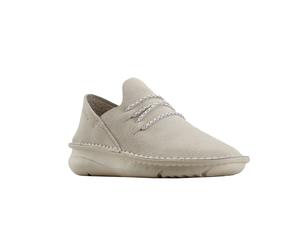 (8 UK, White) Clarks Womens/Ladies Origin Leather Casual Shoes