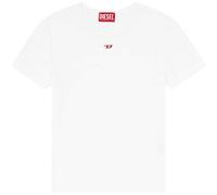(8 UK, White) Diesel Womens/Ladies Ele Logo Cropped Slim T-Shirt
