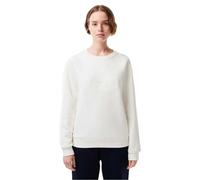 (8 UK, White) Lacoste Womens/Ladies Embroidered Logo Relaxed Fit Sweatshirt