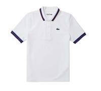 (8 UK, White) Lacoste Womens/Ladies Stripe Detail UV Protection Tennis Polo Shirt