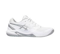 (8 UK, White/Silver) Asics Womens/Ladies Gel Dedicate 8 Tennis Shoes