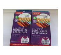 8 units of Acana Hanging Moth Killer & Freshener for wardrobe protect clothes