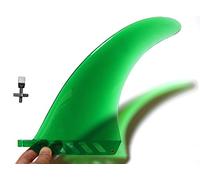 8" US Box Center fin Safety Flex Soft Replacement for Longboard SUP Stand up Paddleboard River Surf Whitewater airSUP AIR7 by saruSURF (Translucent Green)