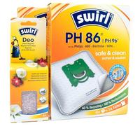 8 Vacuum Cleaner Bags + Deodorant Beads Compatible with KOENIC KVB 01-AE | Compatible with Swirl PH86-96 - PH 86-96 | 8 Bags, Air Freshener, Accessories, Spare Parts