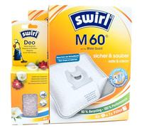 8 Vacuum Cleaner Bags + Deodorant Beads Compatible with Miele Guard M1 Performance EcoLine Plus SVXG0 | Compatible with Swirl M60 - M 60 | 8 Bags, Air Freshener, Accessories, Spare Parts