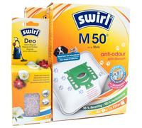 8 Vacuum Cleaner Bags + Deodorant Beads Compatible with Miele Young Style - S4 / CH | Compatible with Swirl M50 - M 50 Anti Odour | 8 Bags, Air Freshener, Accessories, Spare Parts