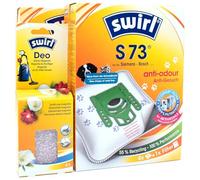 8 Vacuum Cleaner Bags + Deodorant Beads Compatible with Siemens VS Z7A337M, VS Z7A400, VS Z7M1 | Compatible with Swirl S73 - S 73 Anti Odour | 8 Bags, Air Freshener, Accessories, Spare Parts