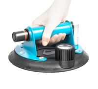 8" Vacuum Concave Suction Cup, Heavy Duty Hand Held Vacuum Glass Lifter With Handle And Pump, 240lbs Load Capacity For Glass Lifting, Ceramic Lifting. (Metal handle, Blue+Black)