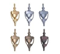 8" Victorian Urn Style Solid Brass Door Knocker - 6 Finishes (Satin Brass)