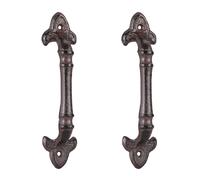8 Vintage Looking Furniture Handles Door Cupboards Kitchen Iron Shelves Pull Set