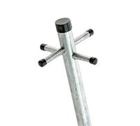 8' Washing Line Post Fixed Peg With Socket One Colour (One Size)