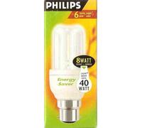 8 Watt (40 Watt equivalent) Philips Genie Energy Saver Light Bulb Bayonet Fitting