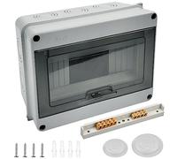 8 Way Consumer Unit, DIN Rail Box With Terminals, IP65 Electrical Enclosure, Waterproof Transparent Window Consumer Unit, Consumer Circuit Breaker Box