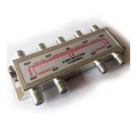 8 Way Port Aerial F Connector Splitter Signal Coaxial Distribution Dc Power Pass