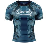 8 Weapons Hit 2.0 Short Sleeve Rash Guard Navy/Black