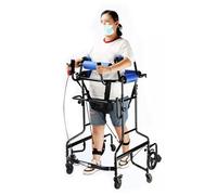 8 Wheel Walker with Seat and Brakes, Rollator Walkers for Seniors, Disabled Auxiliary Equipment, Anti-Tilt and Rollover, Adjustable Width and Height(Women)