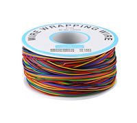 8-Wire Colored Electronics Wire Set, 15M Extension Cable, 0.05mm² Insulated Test Wrapping Cable, for Motherboard, LCD Display, Breadboard Electronic Testing