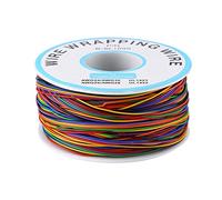 8-Wire Colored Insulation Jumper Wire, 30AWG Tinned Copper Test Cable, 0.55mm Multicolor Electric Cable for Breadboard, PCB Soldering, Model Making, 280M (P/N B-30-1000)
