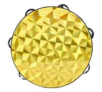 8" Wooden Radiant Tambourine Handbell Hand Drum for KTV, Party, Church A, Style A