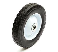 8 x 1.75 Inch Lawnmower Steel Wheel Solid PU Tyre 8" Diamond Tread Mower 8x1.75