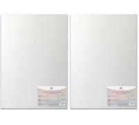 8 X 10” Canvas Panel Stretched Blank Canvas Board Primed Artist Boards 100% Cotton for Oil Paint Acrylic Painting Mixed Media White Canvases Painting Panel (8x10 Inch - 1 Board) (Pack of 2)