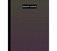 8" x 10" Graph paper - 106 pages - Beehive Gradient Cream to Pink: Imperial 1/4” squared white graph paper and high quality gloss cover by Elizabeth Banks