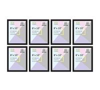 8 x 10 INCH Photo Frame With Styrene Front 20 cm x 25 cm Wall Mountable or Table Top Classic Design Modern Display Picture Frame For Amazing Home & Office Wall Decor - (8, BLACK)