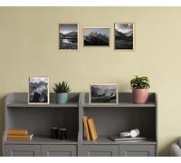 8"x 10" Photo Frame Glass Front Wood Picture Frames Certificate Frame Portrait Landscape Wall Picture Display Art Wall Gallery Home Office Decor (Pack of 5)