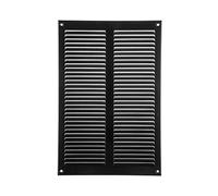8" x 12" Inch / 200 x 300 mm Black Air Vent Cover - Steel Return Air Grilles - for Ceiling and Sidewall - HVAC - with Insect Protection Screen (7.87 x 11.81 Inch, Black)