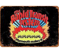 8 X 12 Metal Sign - Plymouth Rapid Transit System - Vintage Wall Decor Art