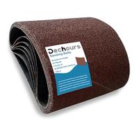 8" x 19" Sanding Belts Assorted Grits 40/60/80/100/120 Sandpaper - 10 Pack Aluminum Oxide for EZ-8 Drum Sander, Ideal for Commercial and Residential Floor Sanding