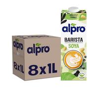 8 x 1L Alpro Barista Soya Drink Gluten Free Plant-Based With Calcium